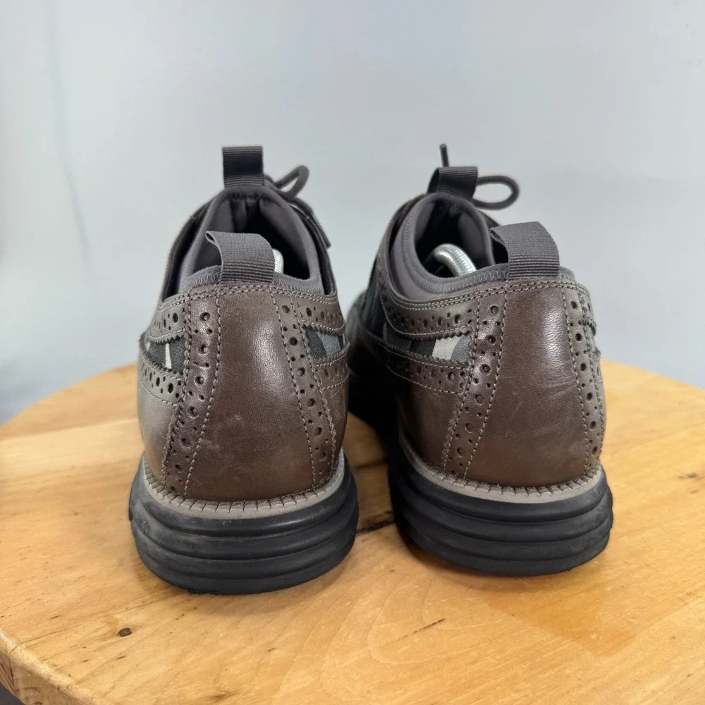 Cole Haan OriginalGrand Mens Size 12 Longwing Oxfords Brown Camo Leather Shoes
